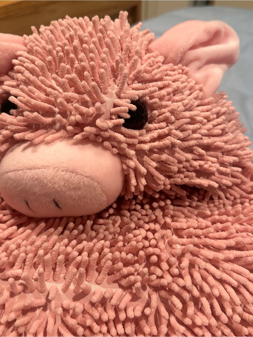 - Soft Chenille wash met pink pig dog costume